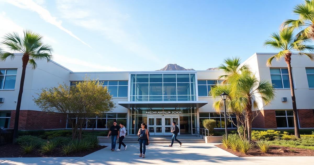 Front entrance of a top-ranked San Diego high school