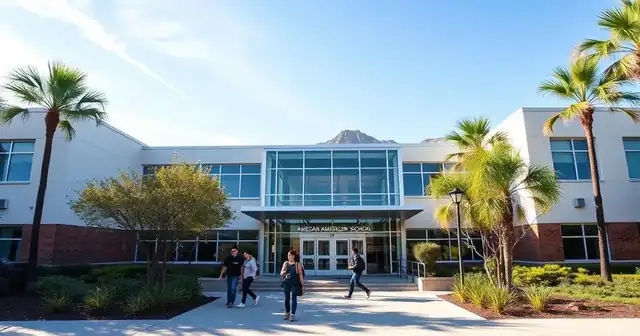 Front entrance of a top-ranked San Diego high school