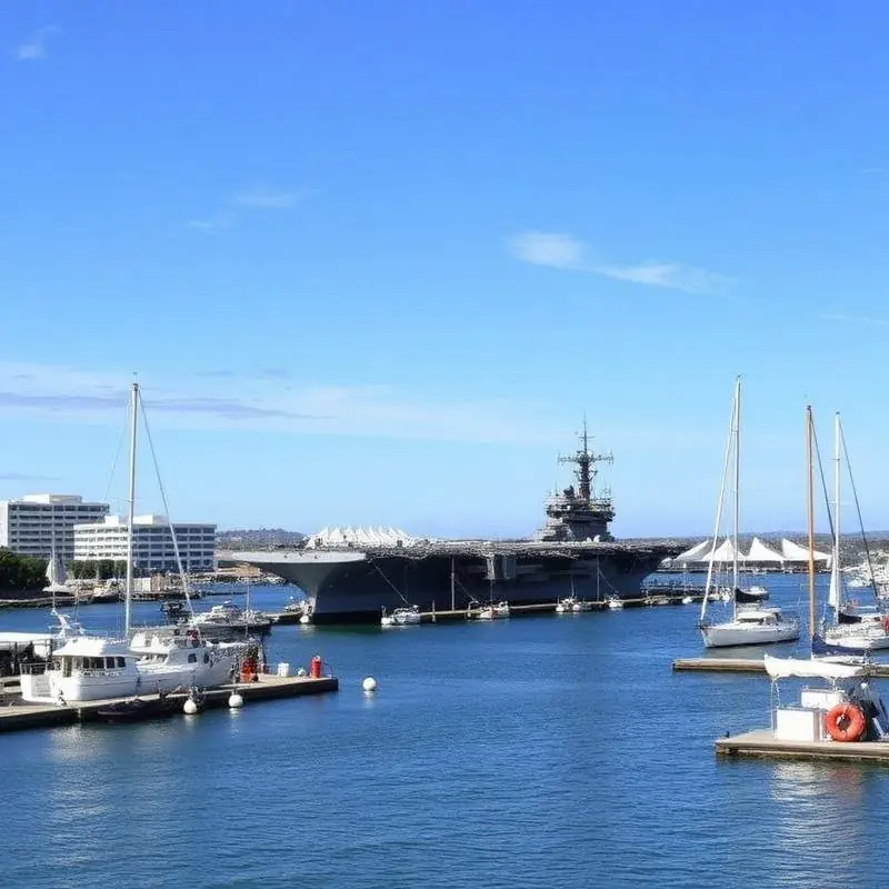 Waterfront convention center and marina in downtown San Diego