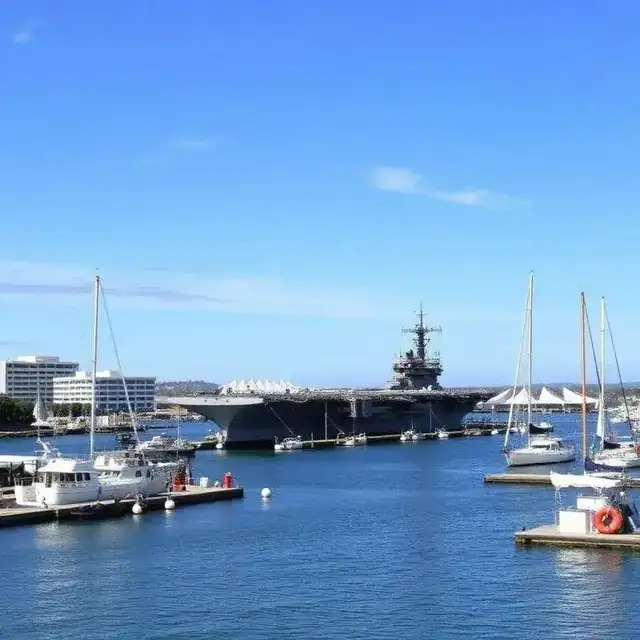 Waterfront convention center and marina in downtown San Diego