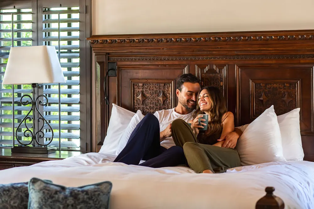 Hacienda-style casita grounds at Rancho Valencia Resort & Spa in Rancho Santa Fe