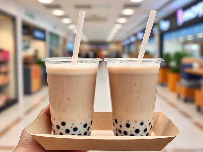 Thai tea with boba at Tastea in Mira Mesa, San Diego
