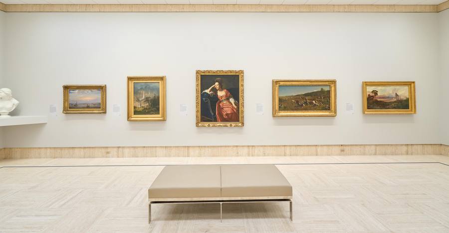 Gallery artwork at the Timken Museum of Art